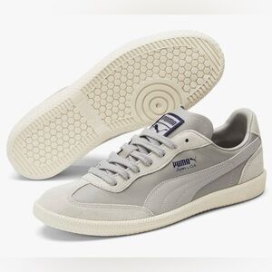 PUMA Men's Super Liga OG Retro Limestone/Peacoat Indoor Soccer Sneakers